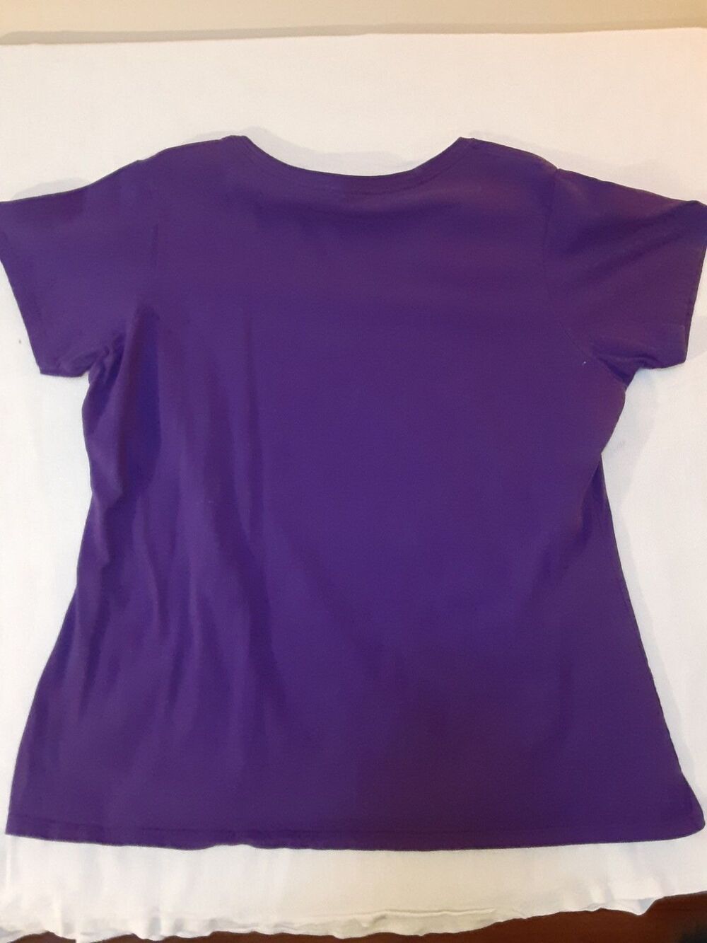 Zen AF Cat Meditating Yoga T-Shirt Purple Funny Graphic Tee Women's Size XXL - Picture 2 of 10